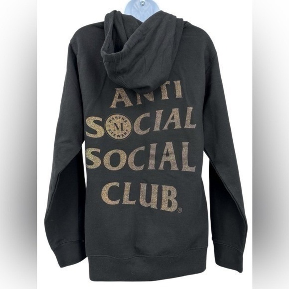 Anti Social Social Club Hoodie X Martha Stewart Black Sweatshirt Size XS NWT - Picture 2 of 10